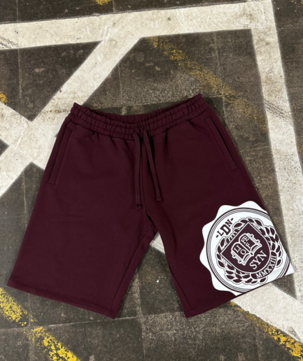 VARSITY CREW SHORT SET – BURGUNDY